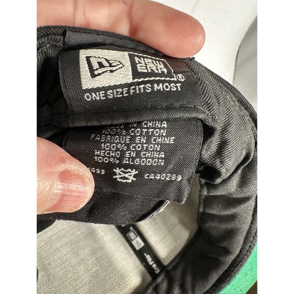 New Era Florida Marlins MLB Cap One Size Black Teal Snap Back Baseball - Picture 6 of 9